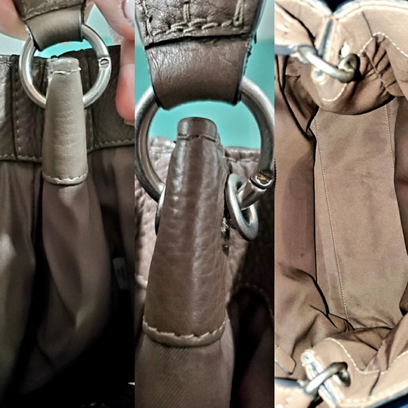 Tory Burch Taupe McGraw Hobo - Picture 8 of 9